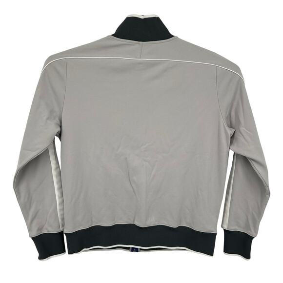 VTG y2k Men's Grey Nike Sportswear White Piping Full Zip Track Jacket Size Large - Picture 7 of 8